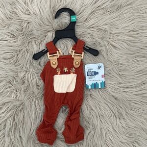 NEW Small Dog rust orange overalls | XXS